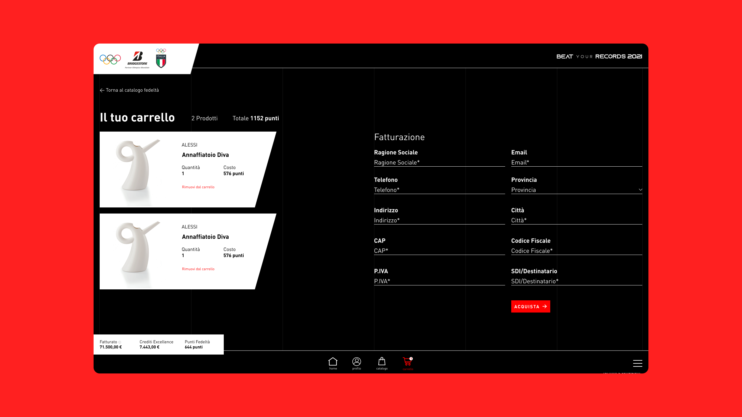 Alberto Fontana ↑   Bridgestone MyRewards